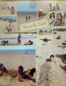 A fabulous afternoon spent on beach. Building sandcastles, sand angels and burying each other! 